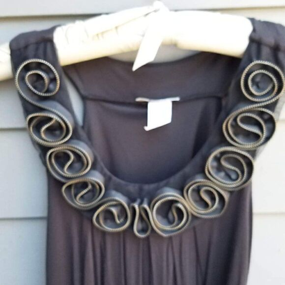 Vibe Black Stretchy Dress With Rosettes size Medium - Picture 8 of 8